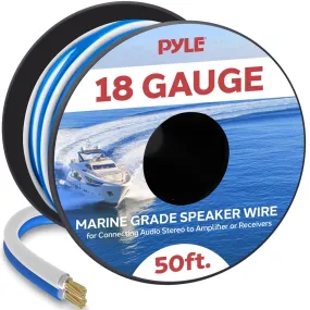 18 Gauge 50 Ft Stereo Marine Grade Speaker Wire