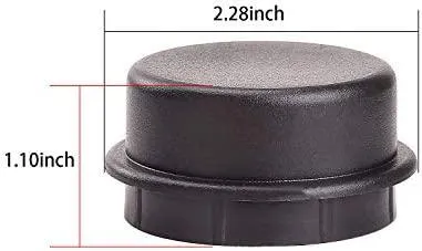 2 PCS Plastic Front Hub Dust Cap Cover for Club Car DS and Precedent - 10L0L