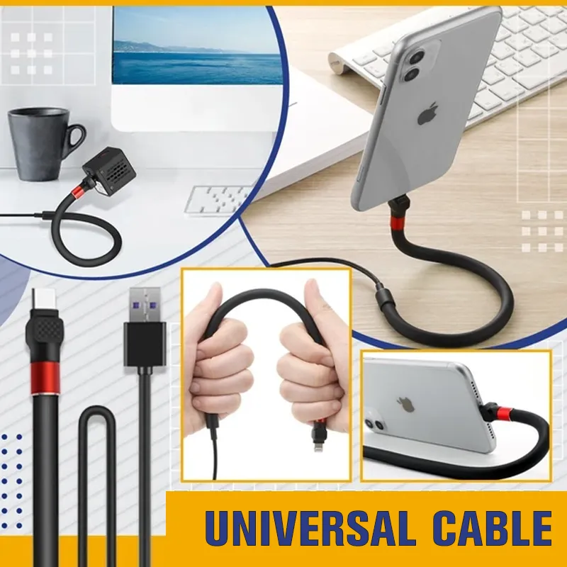 3-in-1 Phone Holder Universal Cable（😍Buy 2, -10%；Buy 3, -15%）