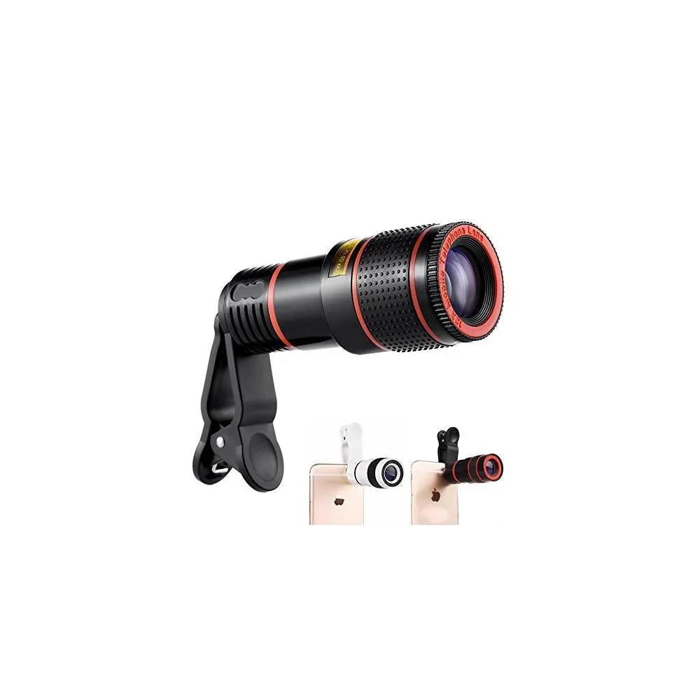 319 Clip-on 8X Optical Zoom Telescope Phone Camera Lens