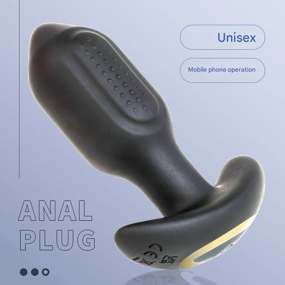 360° Rotating Vibrating Butt Plug with App / Remote Control