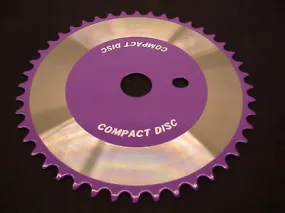 44 TOOTH BMX SPROCKET CD TORQUE CONVERTOR TYPE ONE PIECE CRANK PURPLE C1334PU