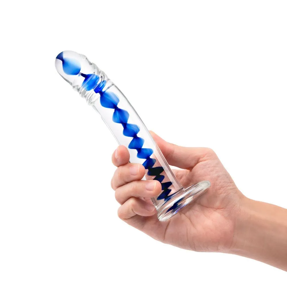 6.25” Blue Wave Curved Dildo