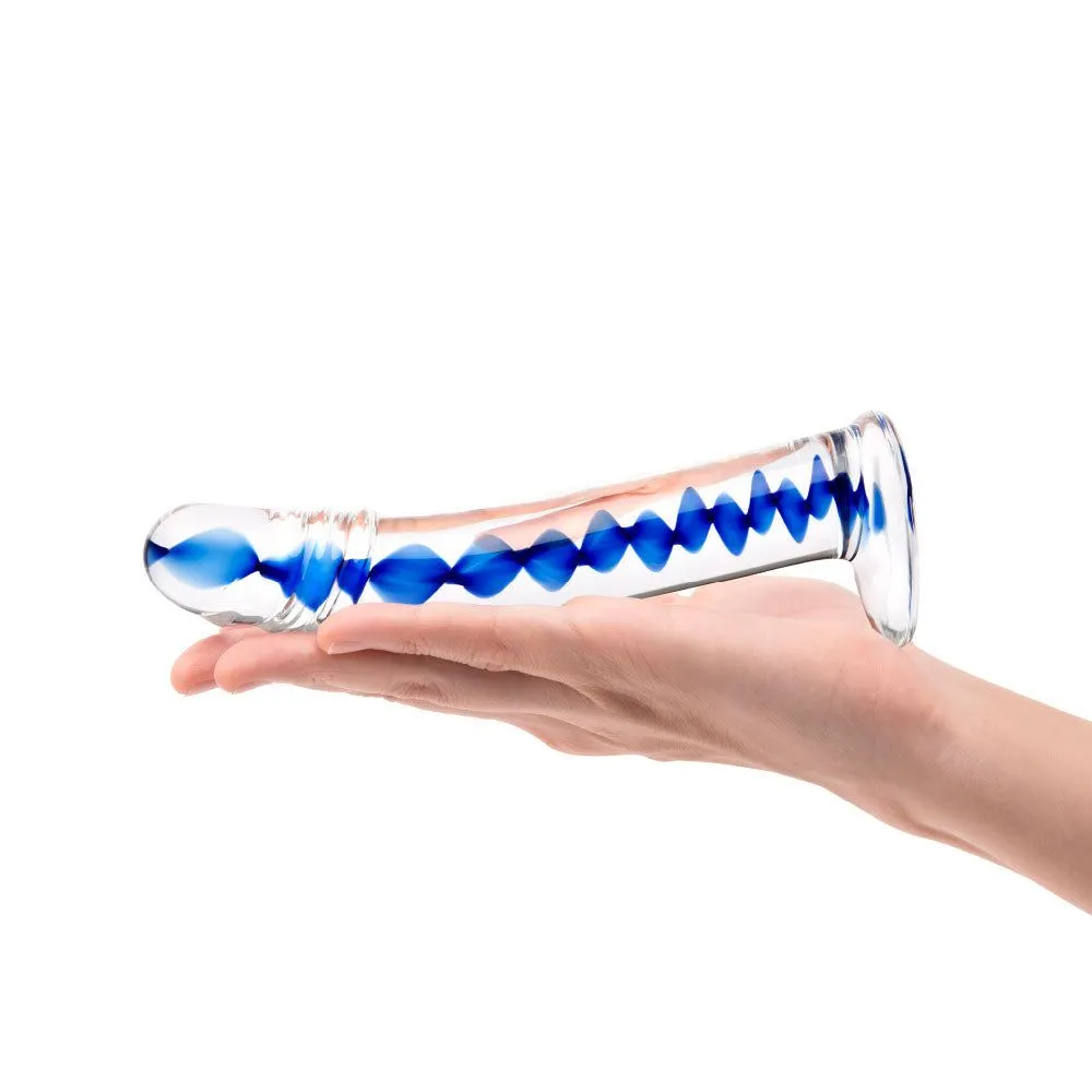 6.25” Blue Wave Curved Dildo