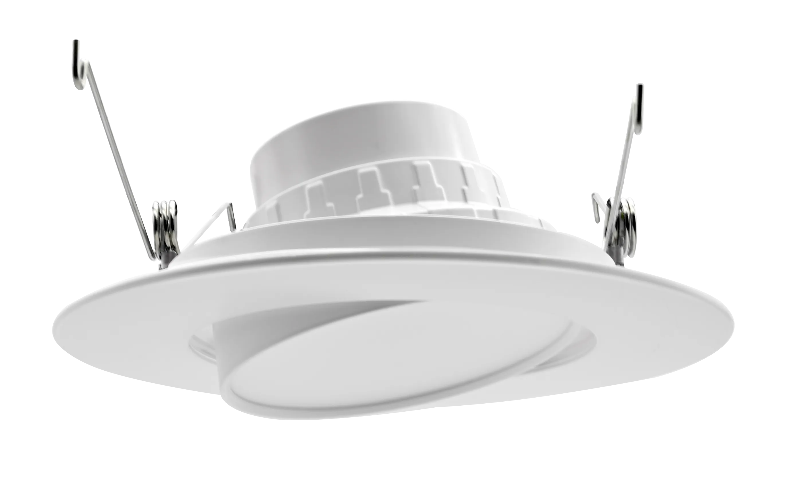 6" 16W Gimbal Retrofit Recessed Downlight - Eyeball Adjustable Spotlight - 5CCT - 1200 lumens