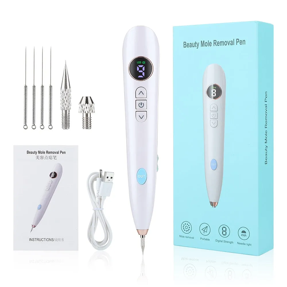 9 Mode Plasma Pen Freckle Remove Pen Wart Remover Mole Tattoo Remover Instruments Skin Tag Removal Spot Cleaner Beauty Care Tool