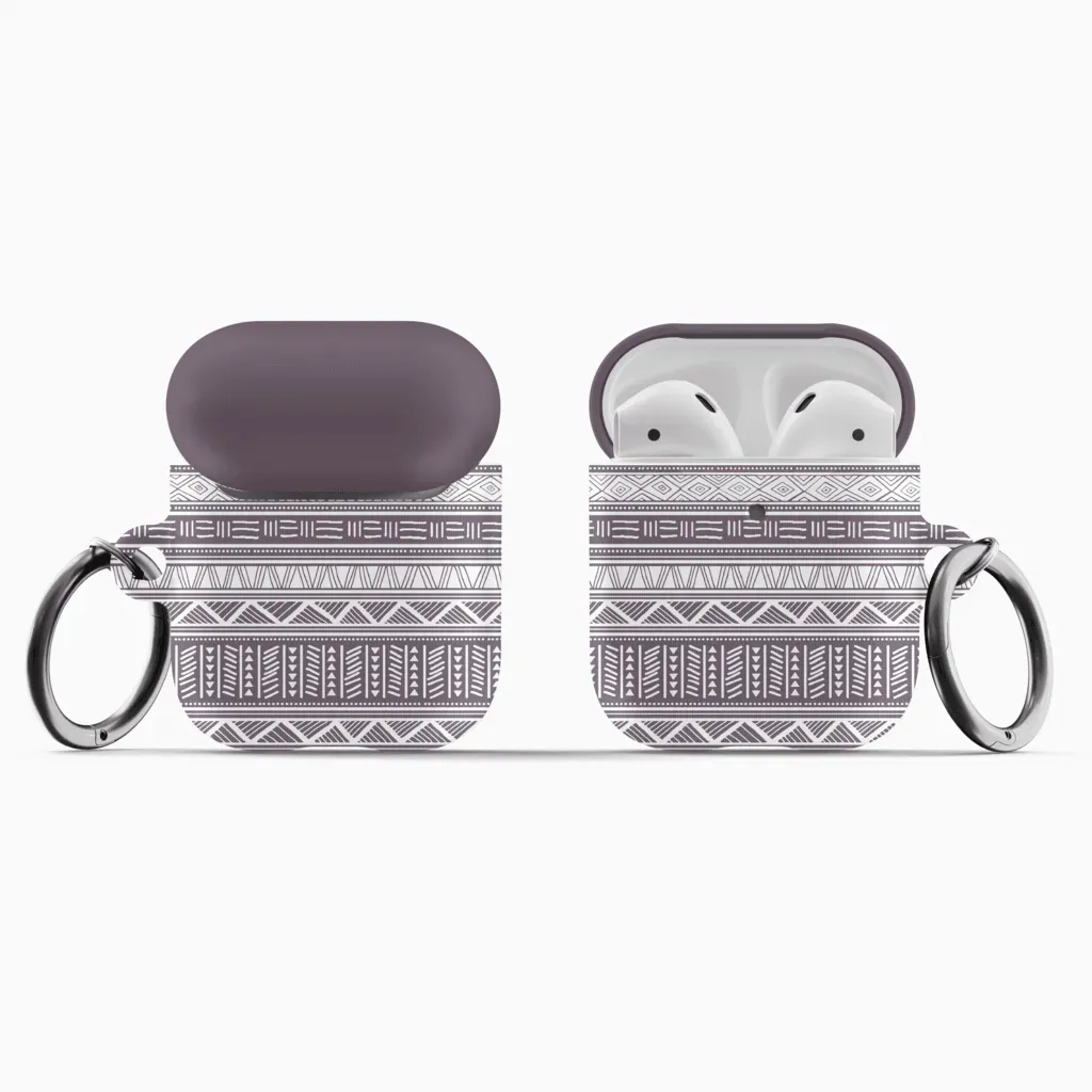 African Print AirPod® Case - Light Purple