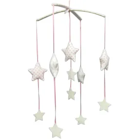 Alimrose - Falling Star Baby Mobile - Pink & Ivory