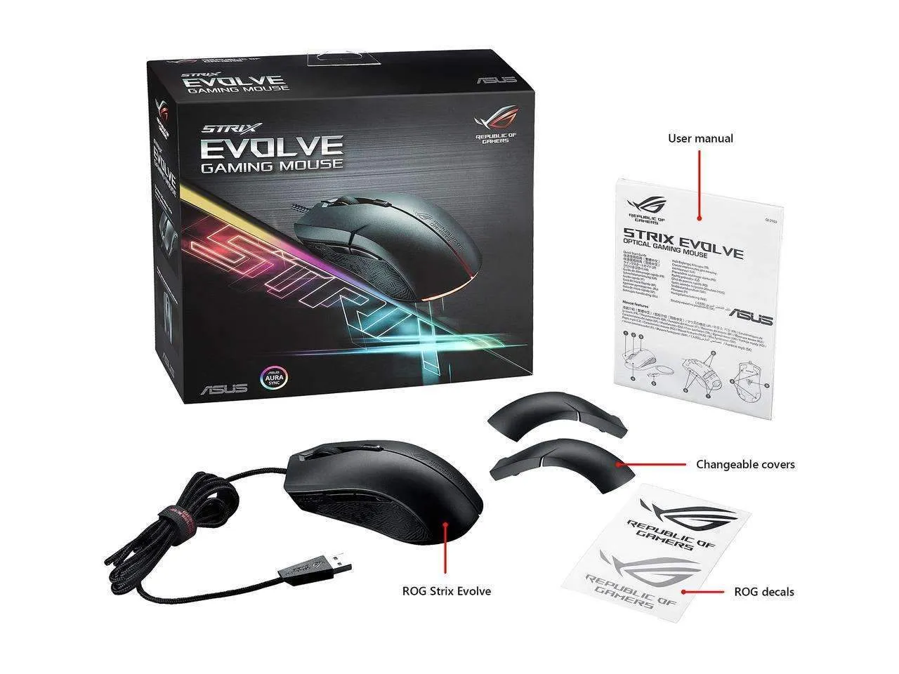 ASUS ROG Strix Evolve Aura Gaming Mouse