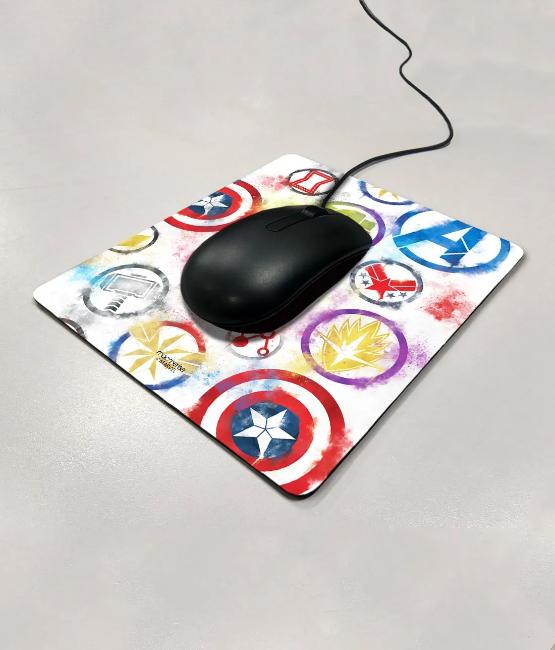 Avengers Icons Graffiti - Mouse Pad by Macmerise