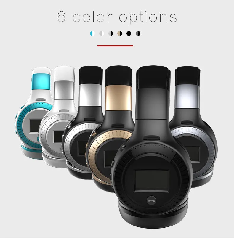 B19 Bluetooth Headphones / Wireless Stereo Headphone with Mic Headsets Micro-SD Card Slot FM Radio For Phone & PC