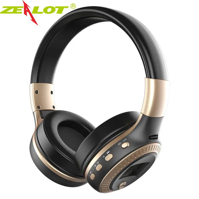 B19 Bluetooth Headphones / Wireless Stereo Headphone with Mic Headsets Micro-SD Card Slot FM Radio For Phone & PC