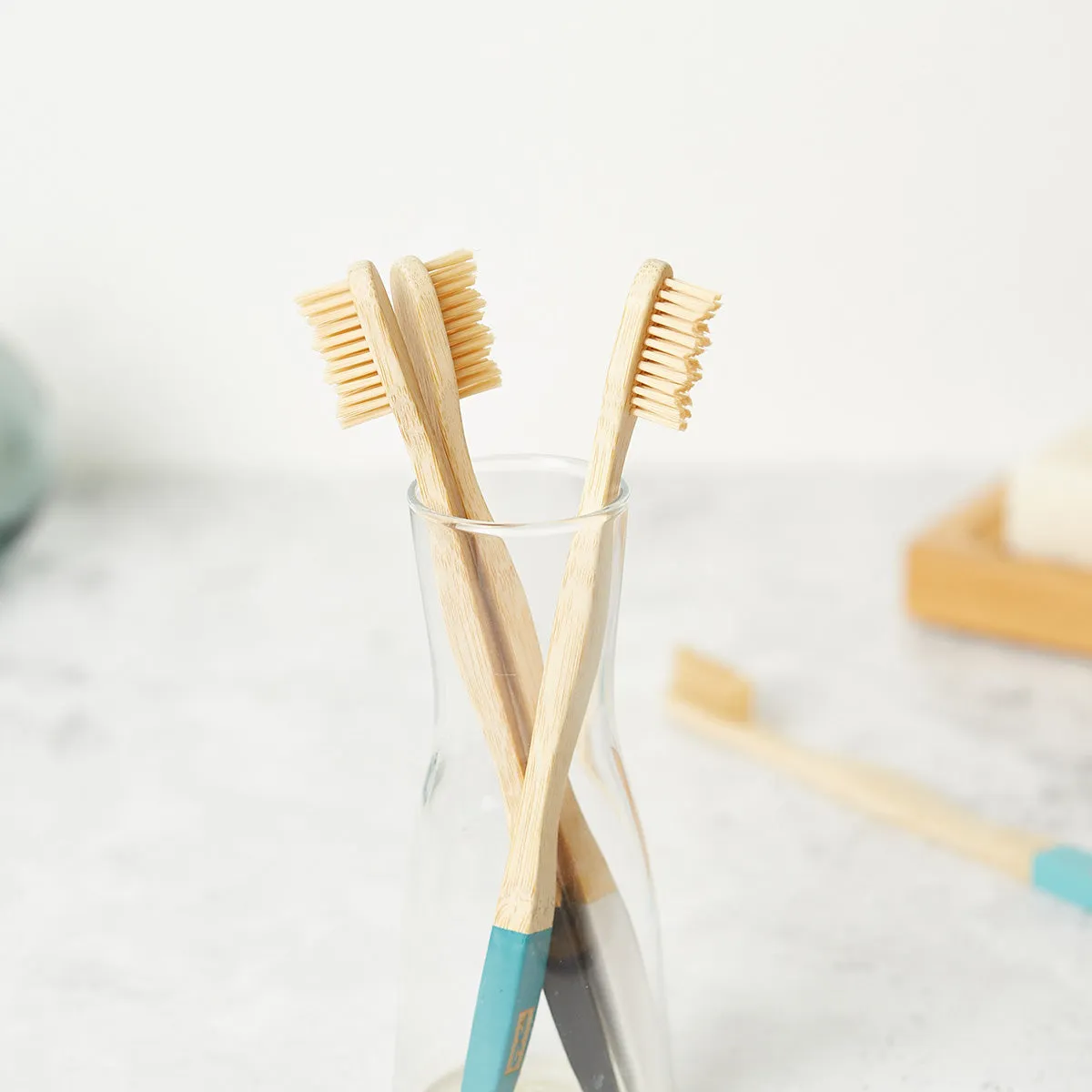 Bamboo Toothbrushes | Natural Toothbrush Set of 4