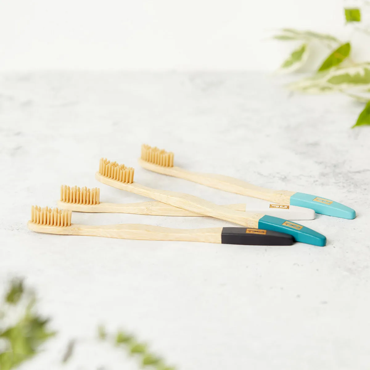 Bamboo Toothbrushes | Natural Toothbrush Set of 4