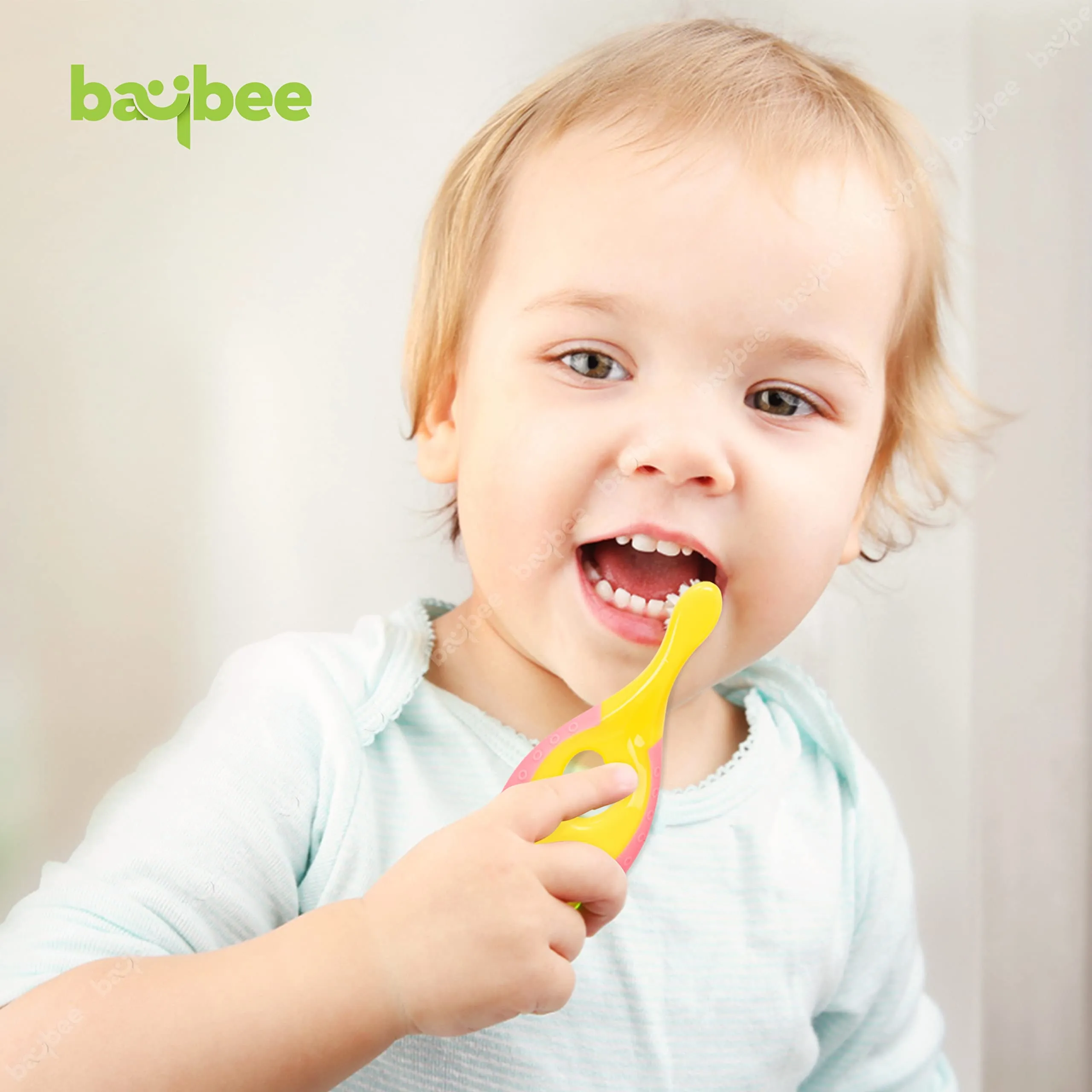 Baybee Ultra Soft Baby Toothbrush Set, BPA Free Baby Training Toothbrush Set with Soft Bristles