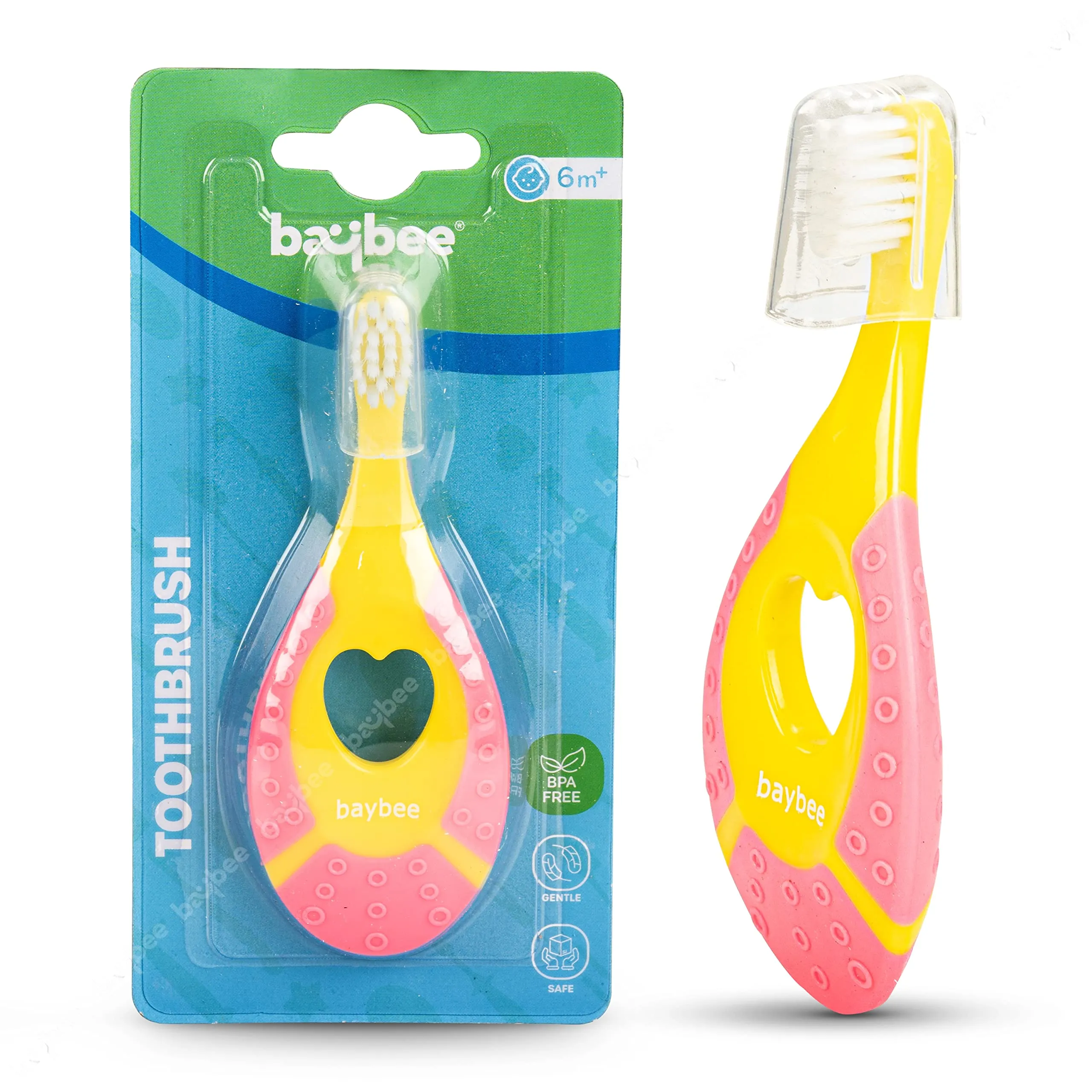 Baybee Ultra Soft Baby Toothbrush Set, BPA Free Baby Training Toothbrush Set with Soft Bristles