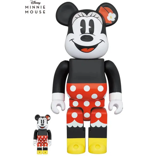 BearBrick BE@RBRICK Minnie Mouse 100% & 400% NEW