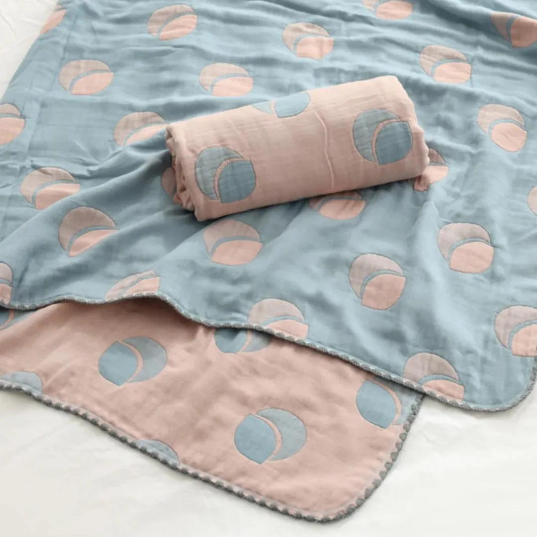 Bebe Bamboo Luxury Jacquard Blanket (Bird / Moon)