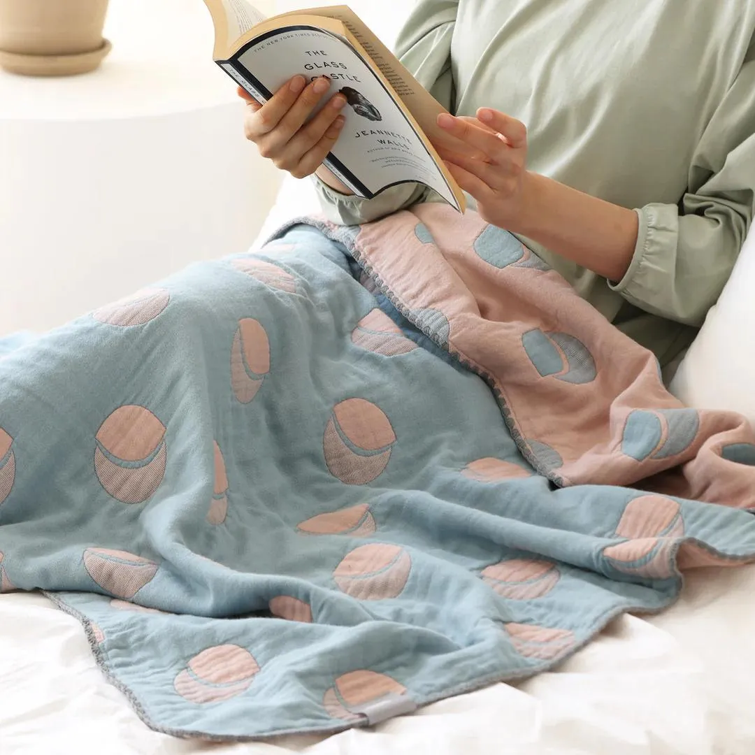 Bebe Bamboo Luxury Jacquard Blanket (Bird / Moon)