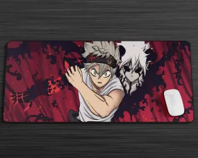 Black Clover Asta Red Gaming Mouse Pad