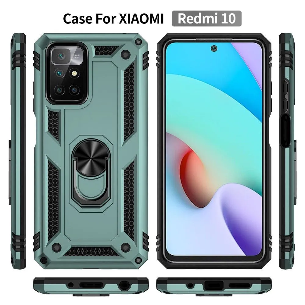 Bofink Combat Xiaomi Redmi 10 case - Blackish Green