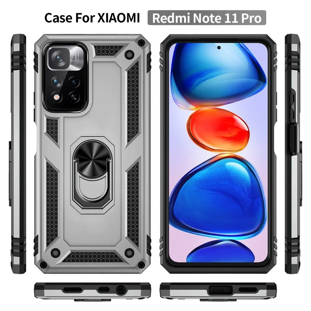 Bofink Combat Xiaomi Redmi Note 11 Pro / 11 Pro Plus case - Silver