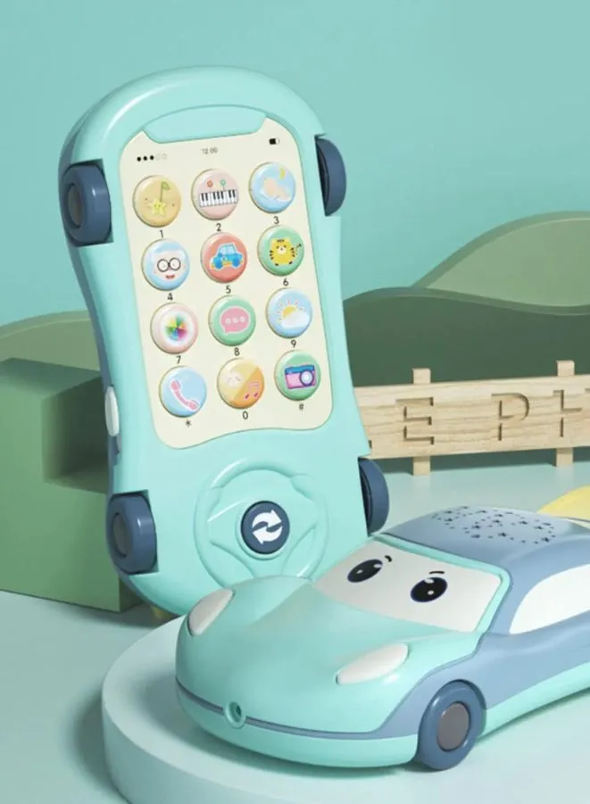 Car-Shaped Learning Mobile Phone for Toddlers of age 18M  with Star Projection