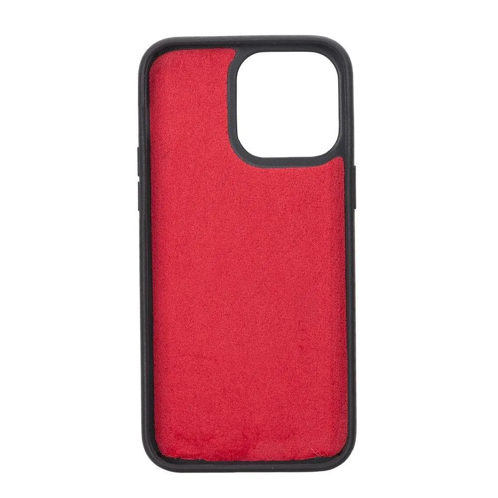 Carter iPhone 14 Pro Detachable Wallet Case, Vegetal Red