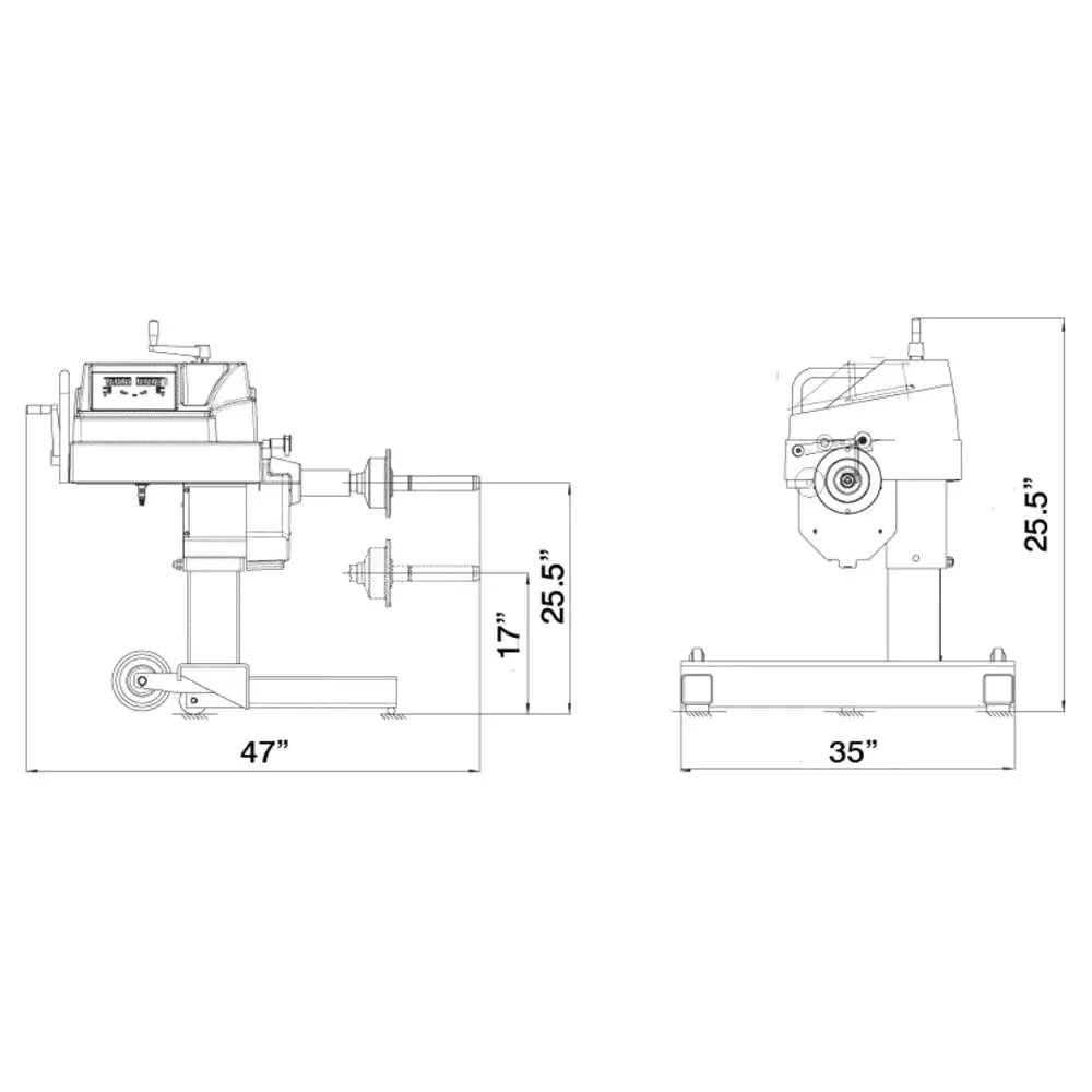 Cemb C206 Hand-Spin Mobile Truck Wheel Balancer