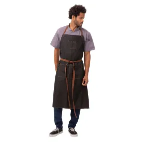 Chef Works Urban Memphis Wide Bib Apron Black