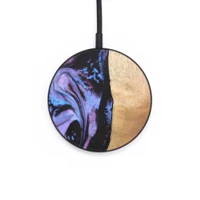 Circle Wood Resin Wireless Charger - Alan (Purple, 683045)