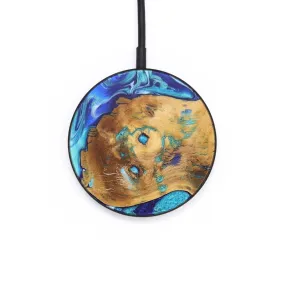 Circle Wood Resin Wireless Charger - Alayah (Blue, 687347)