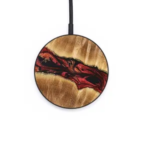 Circle Wood Resin Wireless Charger - Callie (Red, 651006)