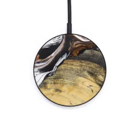 Circle Wood Resin Wireless Charger - Calliope (Black & White, 614748)