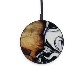 Circle Wood Resin Wireless Charger - Cordula (Black & White, 591305)