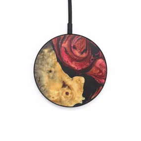 Circle Wood Resin Wireless Charger - Donna (Red, 686143)