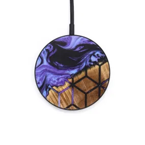 Circle Wood Resin Wireless Charger - Eduardo (Pattern, 637889)