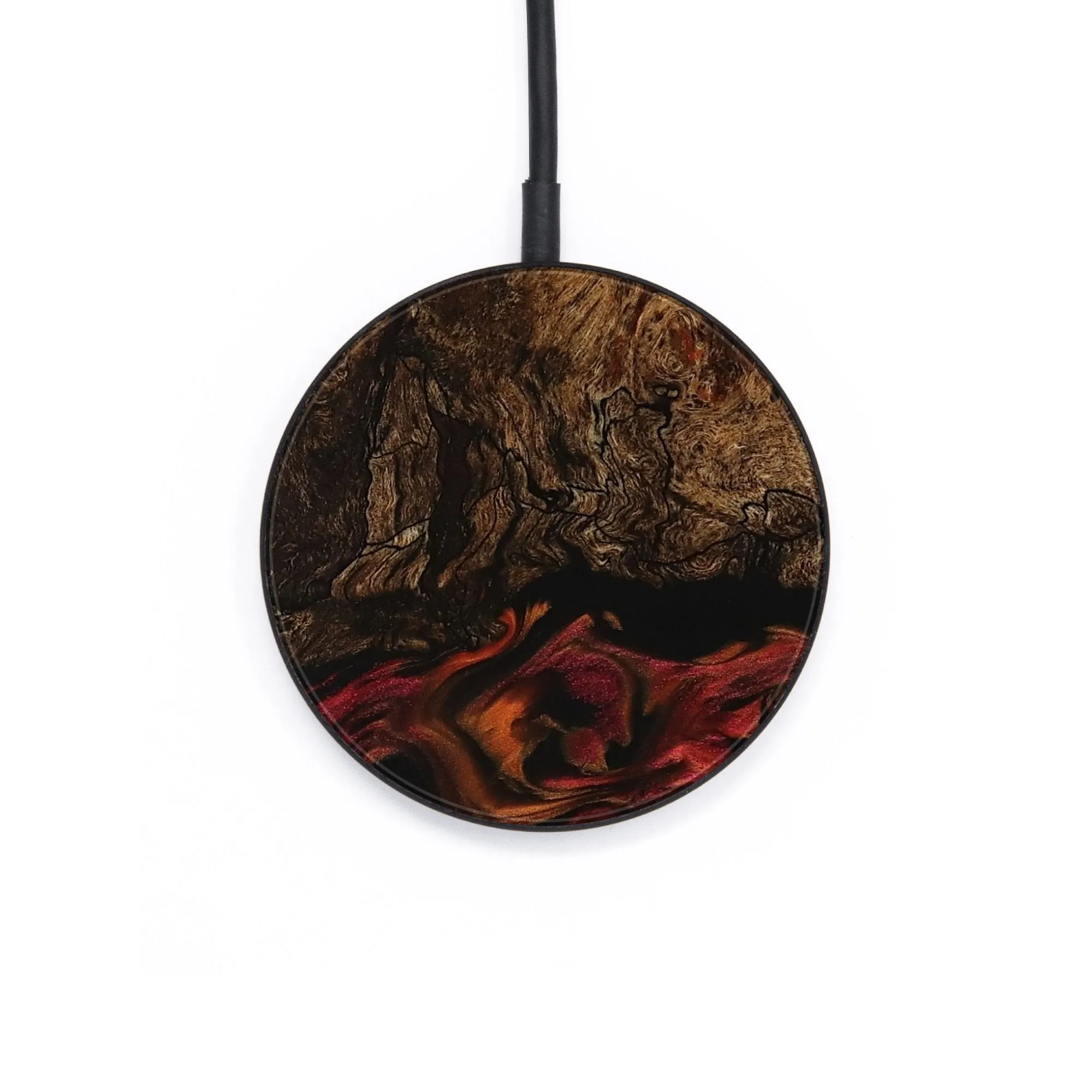 Circle Wood Wireless Charger - Fredie (Red, 736199)