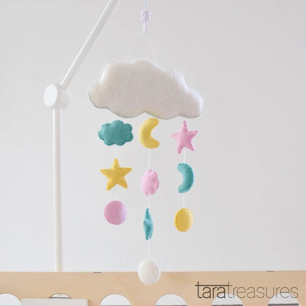 Cloud Nursery Mobile - Sweet Dreams Pastel