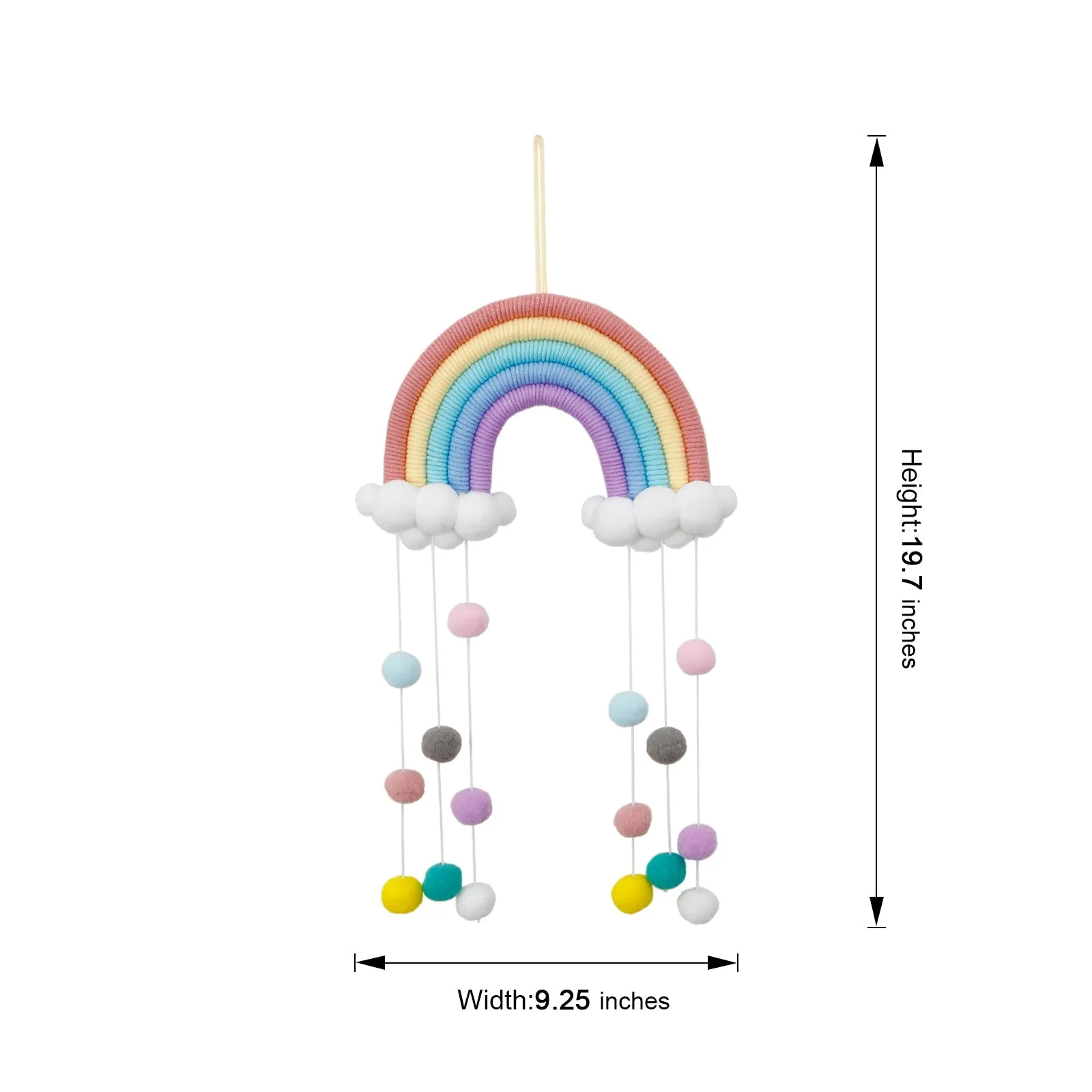 Cloud Rainbow Raindrop Wall Hangings Decoration For Kids Room