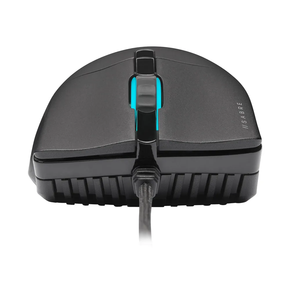 CORSAIR Sabre Pro Champion iCUE RGB Wired Optical Gaming Mouse with 18000 DPI, 6 Programmable Buttons, Axon Hyper-Processing Technology, 8000Hz Hyper Polling and Quickstrike Buttons | CH-9303111-AP