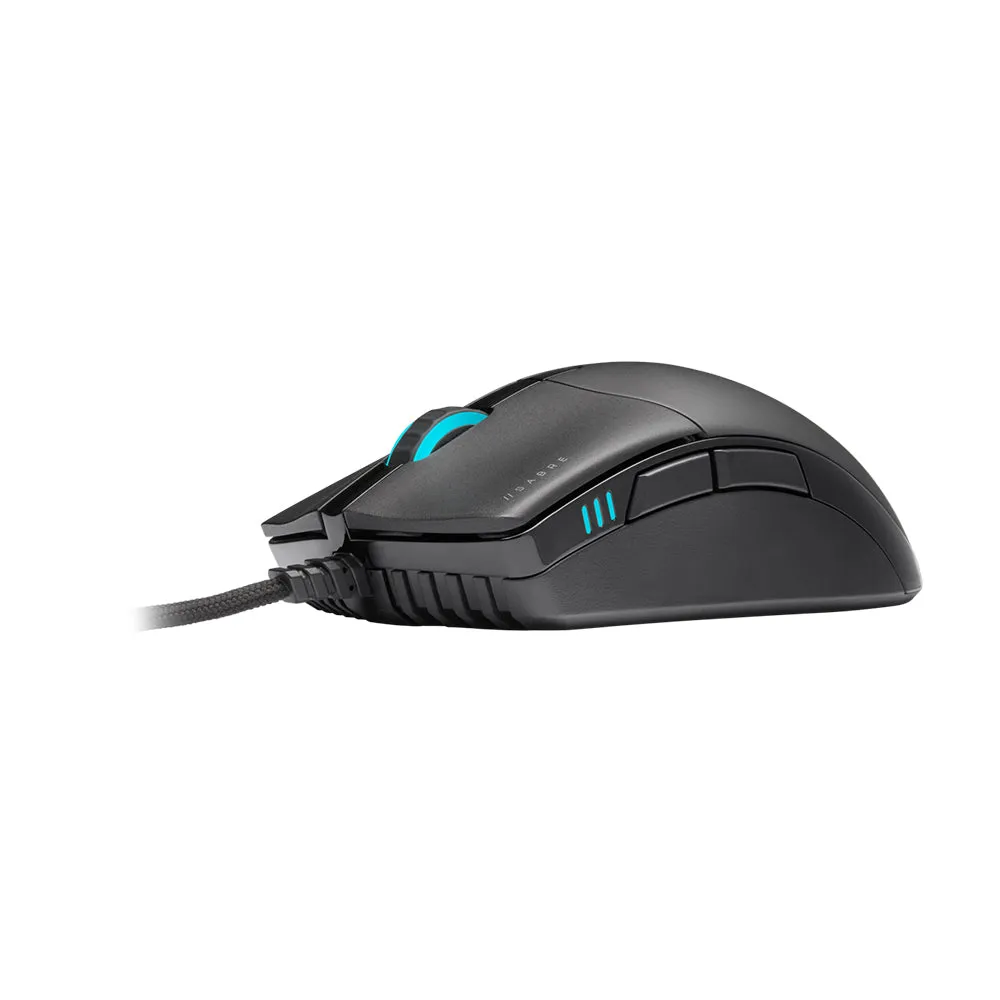 CORSAIR Sabre Pro Champion iCUE RGB Wired Optical Gaming Mouse with 18000 DPI, 6 Programmable Buttons, Axon Hyper-Processing Technology, 8000Hz Hyper Polling and Quickstrike Buttons | CH-9303111-AP