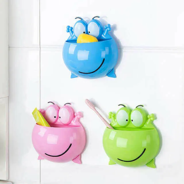 Cute Cartoon Home Bathroom Toothbrush Holder Wall