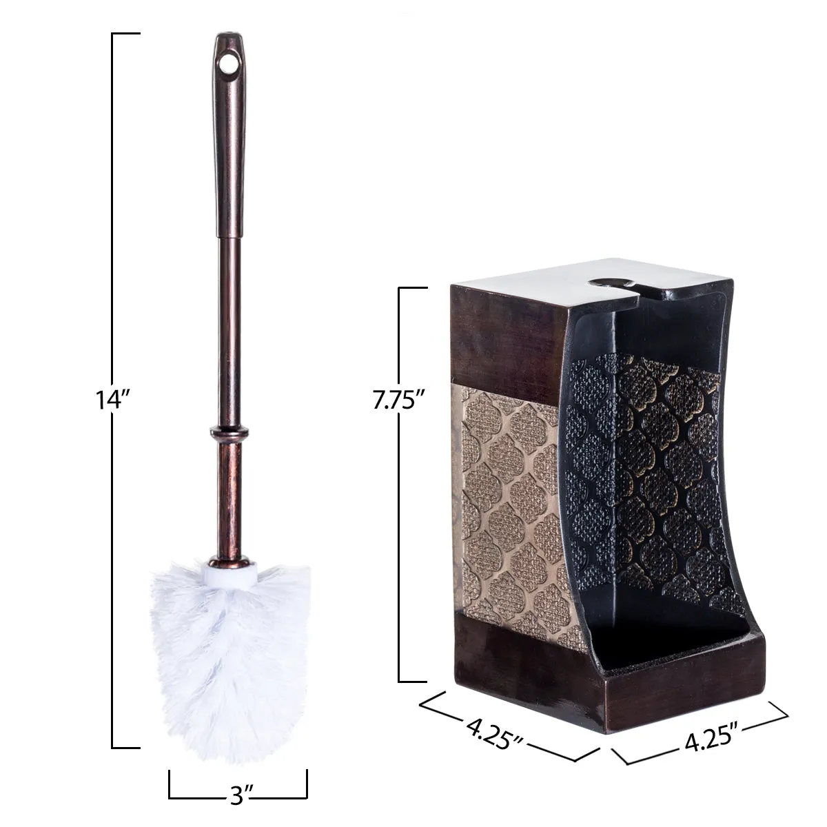 Dahlia Toilet brush With Holder  (Wholesale)