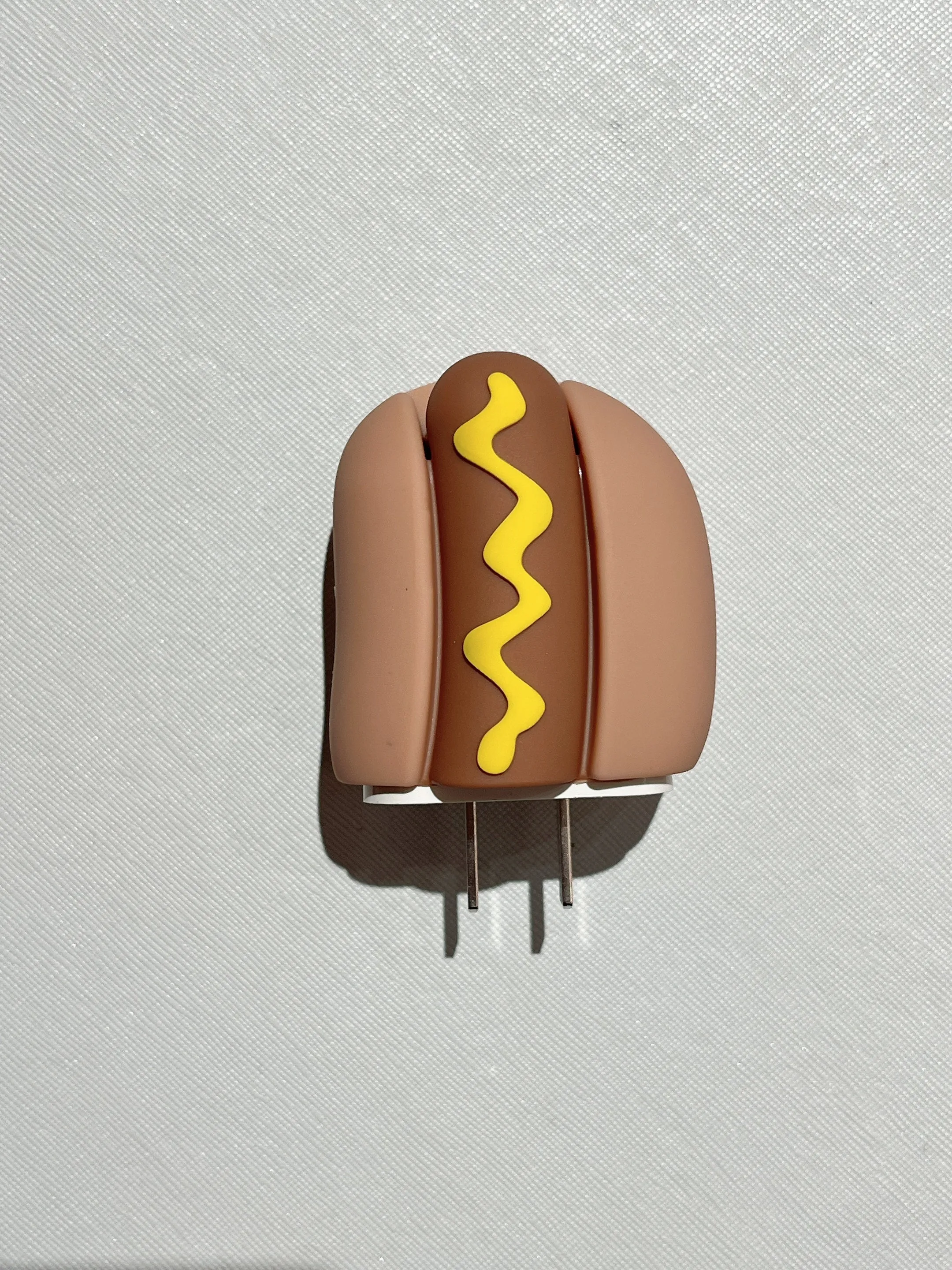 Delicious Hot Dog Designer Charger Case for iPhone Chargers ( Compatible for Indian Chargers )