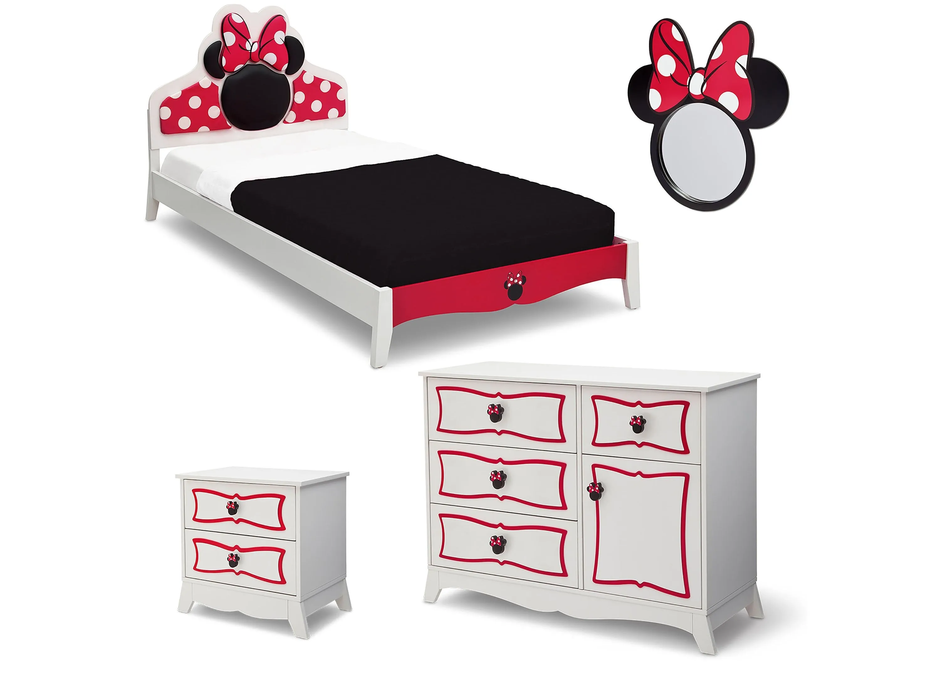 Deluxe Minnie Mouse Twin Bed