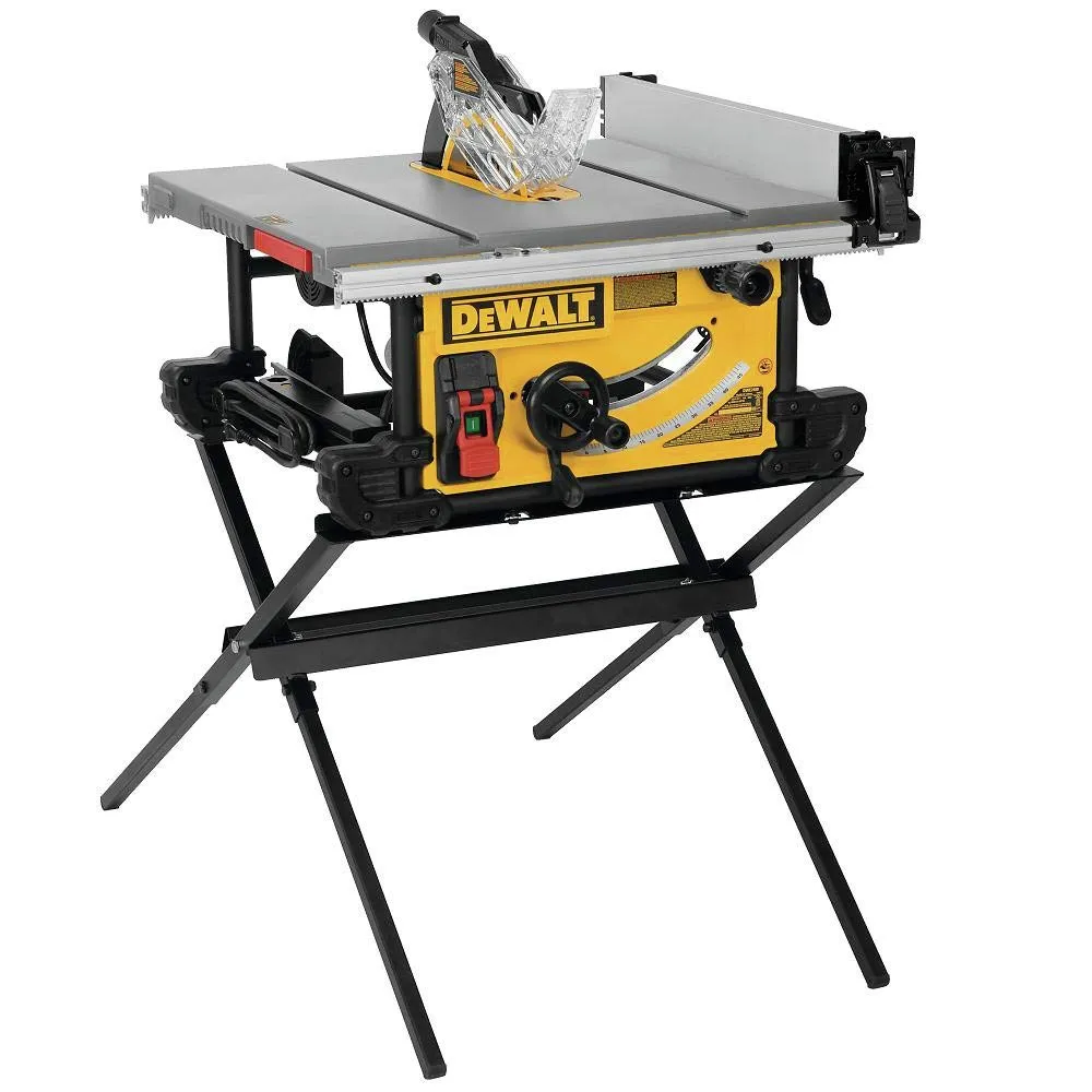 DeWALT DWE7491X 15 Amp 10 Inch Job Site Table Saw with Mobile Scissor Stand