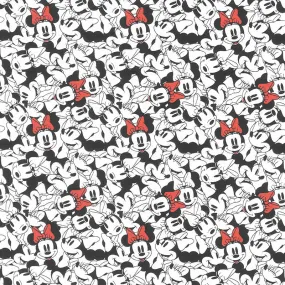 Disney Minnie Mouse Dreaming in Dots - Minnie Tossed White Yardage