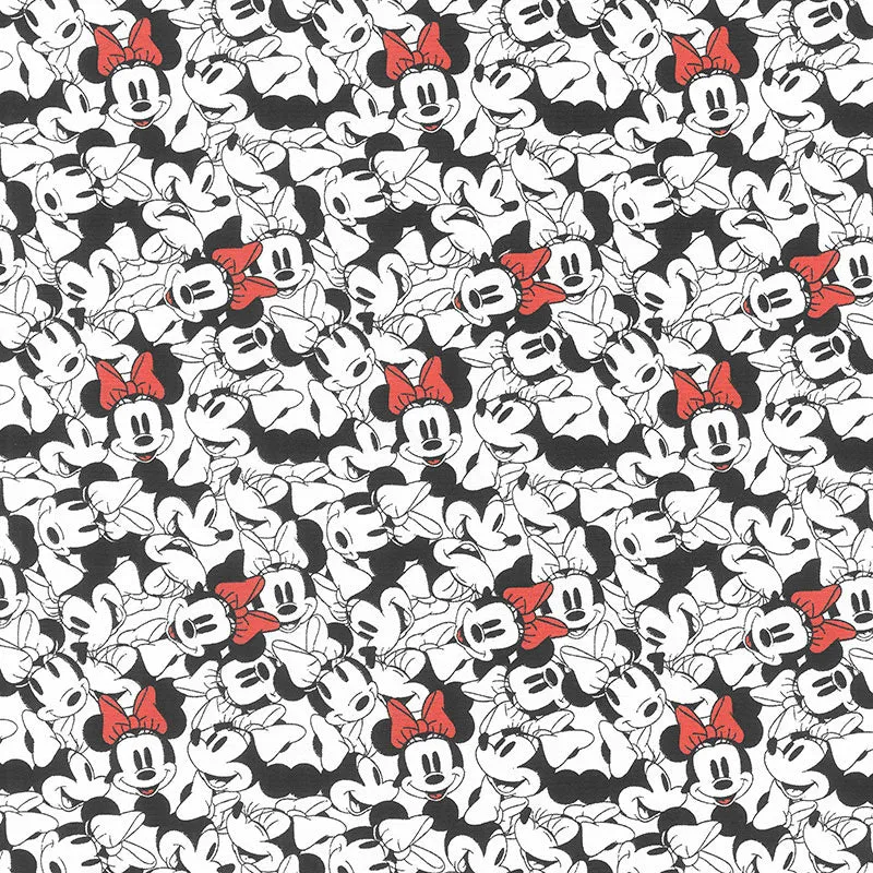 Disney Minnie Mouse Dreaming in Dots - Minnie Tossed White Yardage