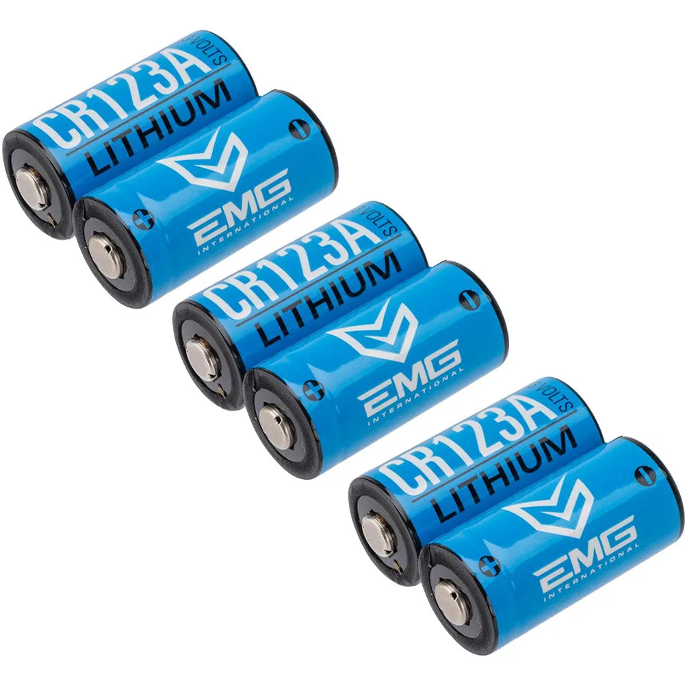 EMG High Performance CR123A 3V Lithium Battery